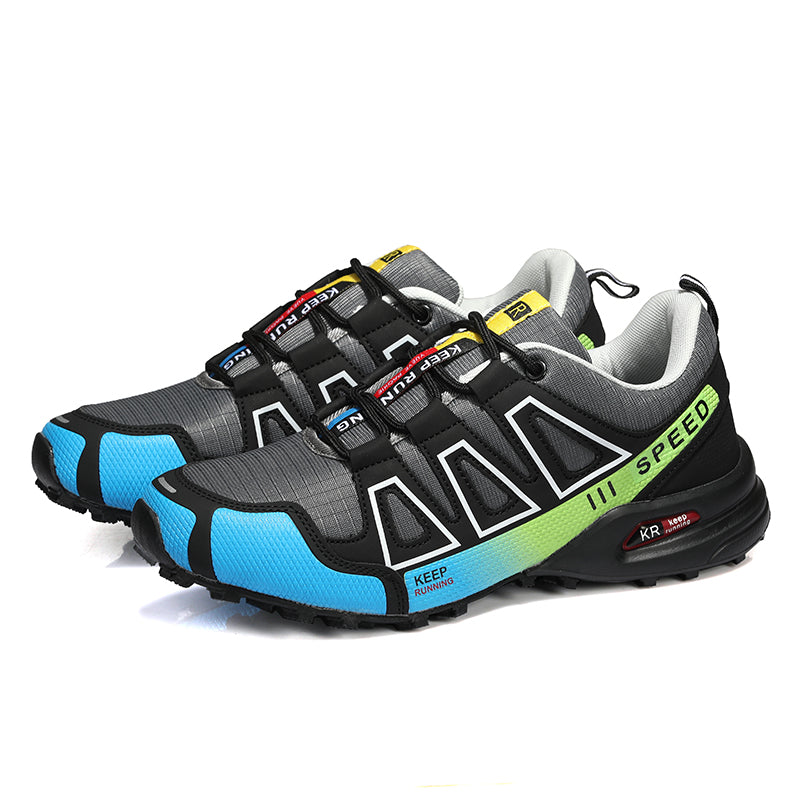 Lichtgewicht heren wandelschoenen, waterdicht en antislip, ideaal voor uitdagende outdoor trekking.