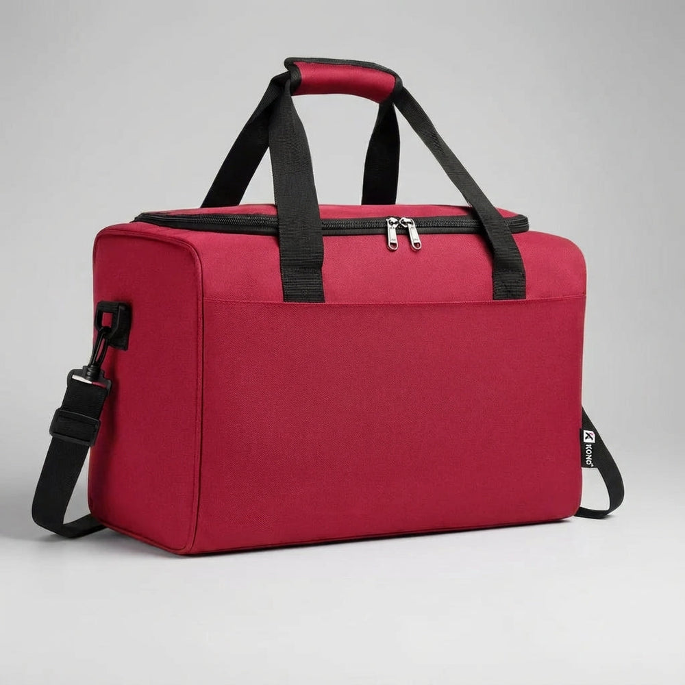 Handige compacte weekendtas voor handbagage, past in de cabine, met veel slimme opbergruimte.