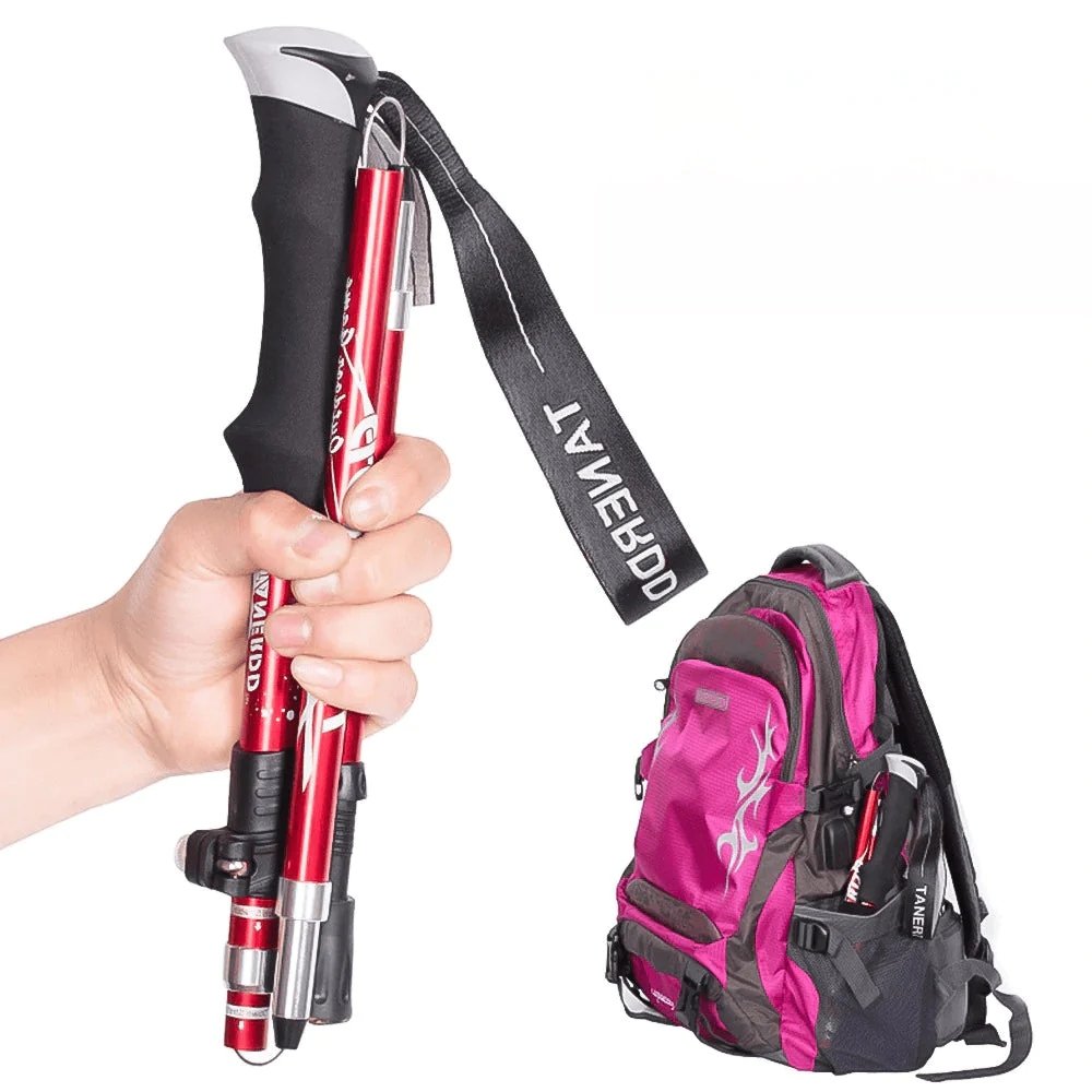 Ergonomische, verstelbare wandelstokken voor comfort tijdens wandelen, sport en fitness. Compact en veelzijdig.
