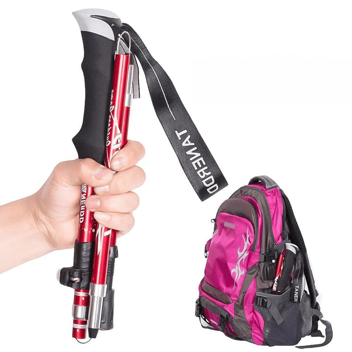 Ergonomische, verstelbare wandelstokken voor comfort tijdens wandelen, sport en fitness. Compact en veelzijdig.