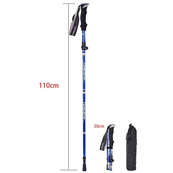 Unisex wandelstokken voor trekking en wandelen. Essentiële lichtgewicht outdoor sportuitrusting.