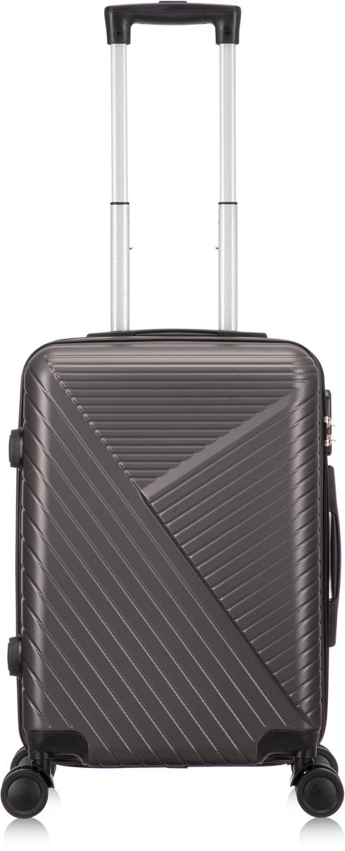 Compacte cabine koffer Valencia met 4 wielen en veilig TSA-slot, perfecte reiskoffer.