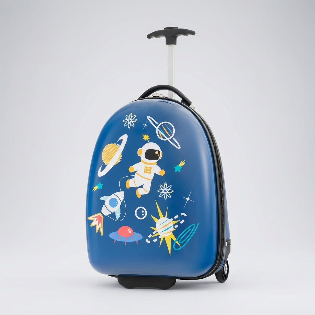 Skyrollo harde schaal rolkoffer voor kinderen. Duurzame en lichtgewicht reisbagage met soepele wielen.