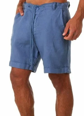 Lichtgewicht heren korte broek, casual stijl, elastische tailleband, ideaal voor zomeravonturen.