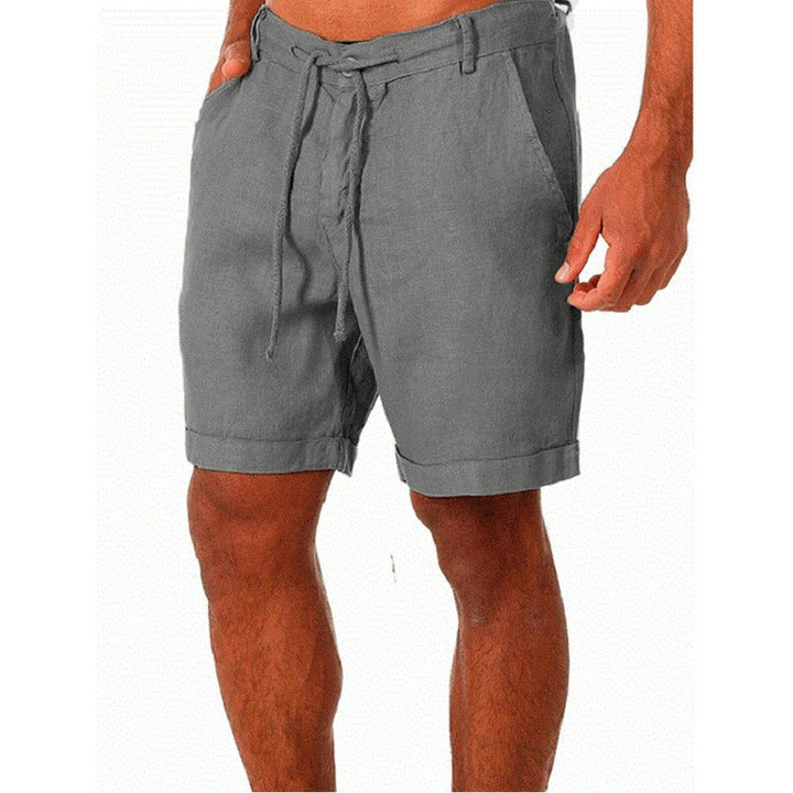 Lichtgewicht heren korte broek, casual stijl, elastische tailleband, ideaal voor zomeravonturen.
