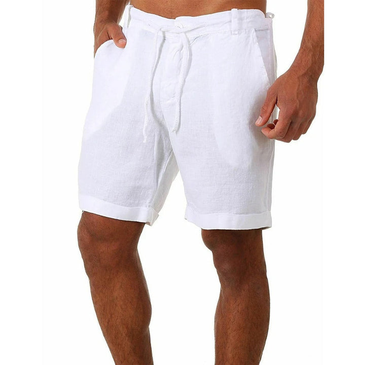Lichtgewicht heren korte broek, casual stijl, elastische tailleband, ideaal voor zomeravonturen.