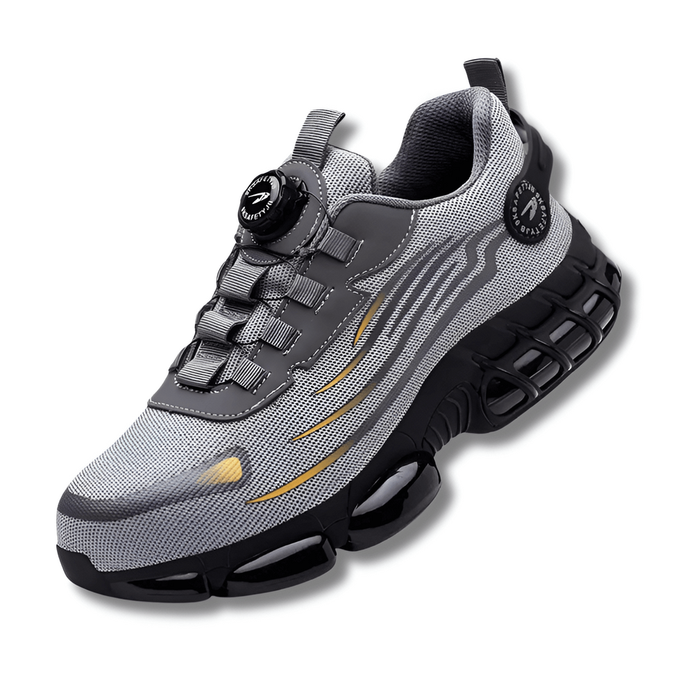 "Lichtgewicht orthopedische veiligheidsschoenen heren met stalen neus, antislip Kevlar-zolen en polyurethaan inlegzool."