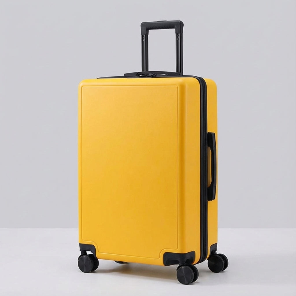 Lichtgewicht reiskoffer op wielen, ideaal voor vliegreizen. Comfortabele reisaccessoires voor iedereen.