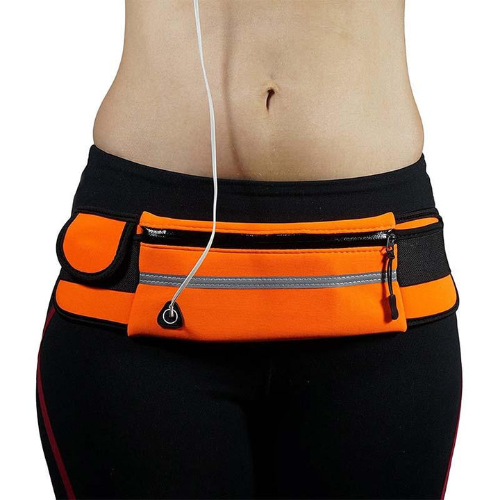 Lichtgewicht waterdichte fitness heuptas voor hardlopen en sport. Perfect voor je telefoon en essentials.