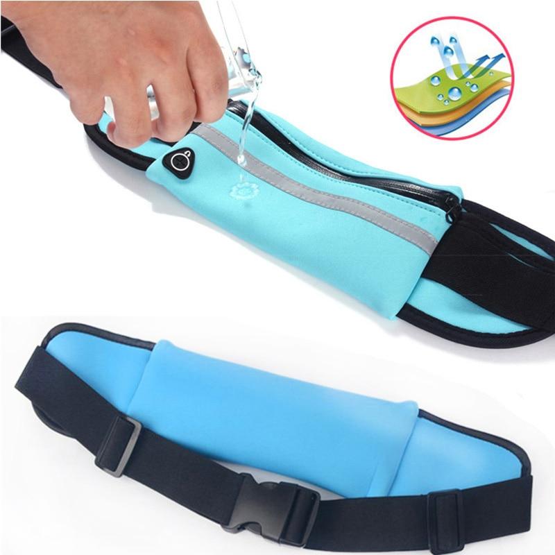 Sportieve waterdichte heuptas voor hardlopers. Comfortabele en verstelbare riem voor je training.