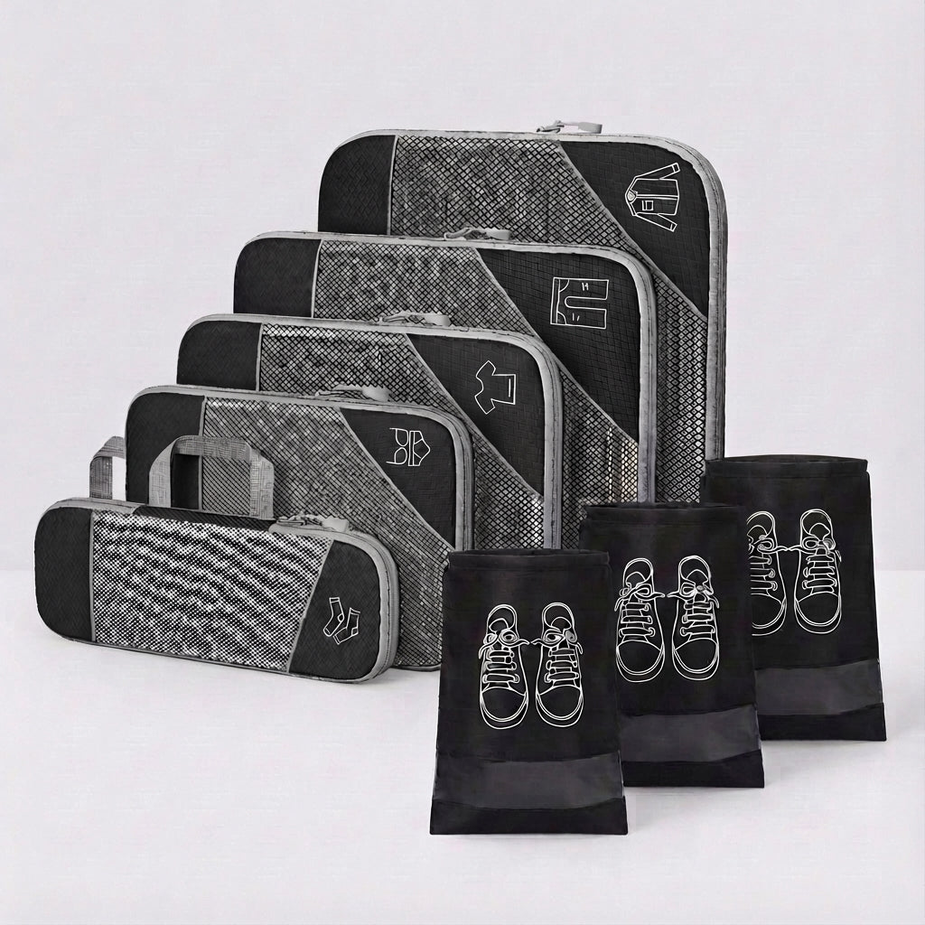 Essentiële reisaccessoire: LiteCube packing cubes set voor gemakkelijk en geordend inpakken op vakantie.