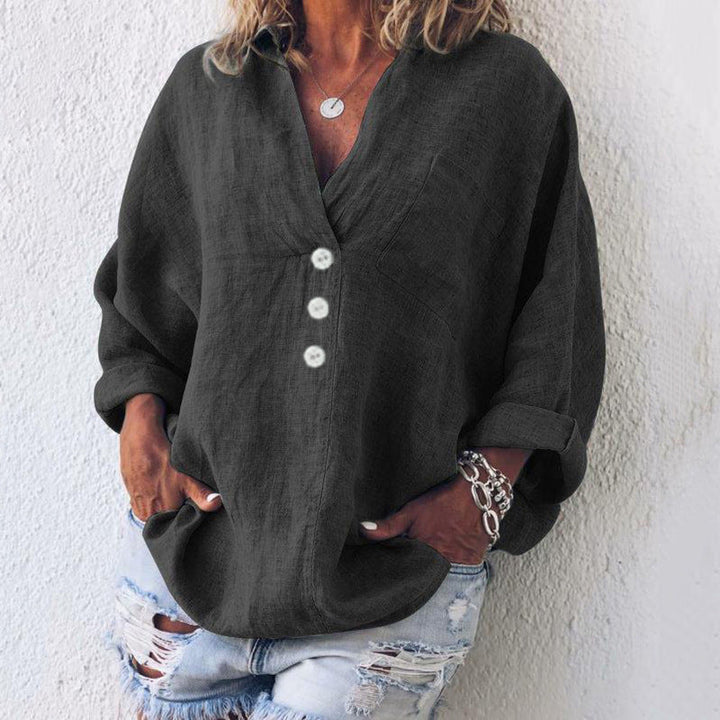 Veelzijdig dames overhemd, perfect voor zowel chique als casual gelegenheden; een trendy blouse.