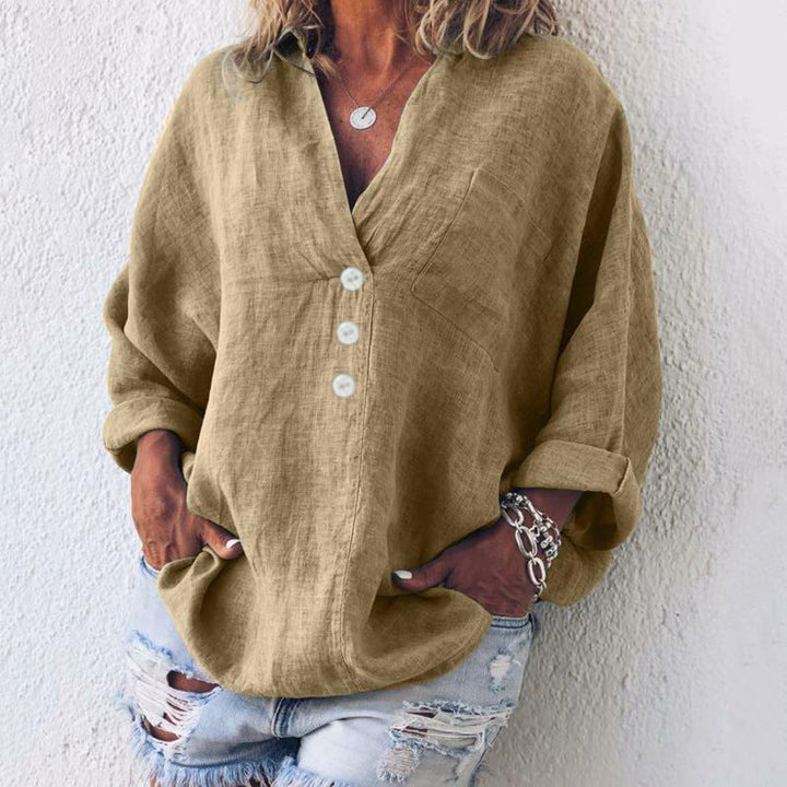 Comfortabel dames overhemd/blouse; lichtgewicht, ademend materiaal voor ultiem draagcomfort. Diverse kleuren.