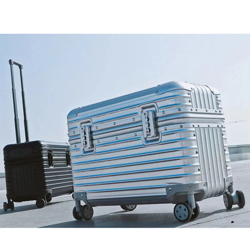 Premium aluminium hardcase koffer, model Monaco, voor luxe en zorgeloos reizen.