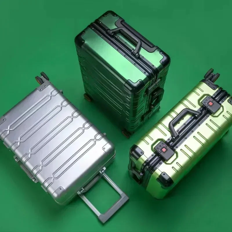 Zakelijke aluminium-magnesium koffer Oslo, ideaal voor professionele reizigers.