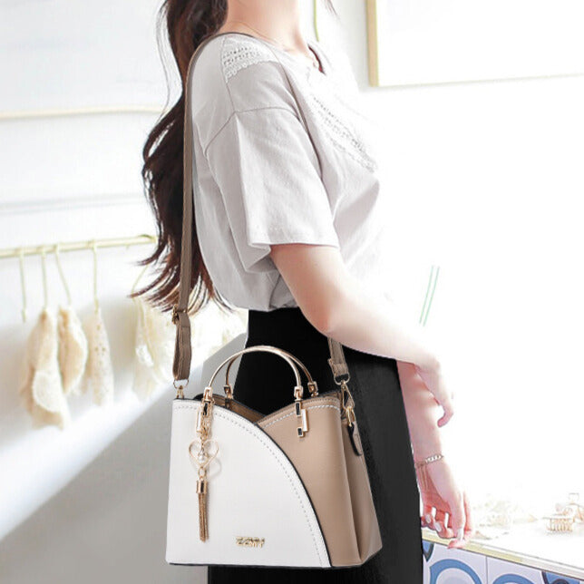 Luxe dames tas van PU leer, te gebruiken als handtas of elegante schoudertas. Stijlvolle accessoire voor vrouwen.