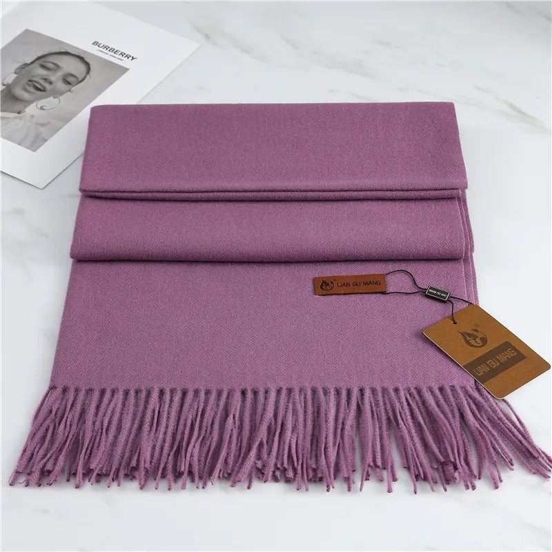 Extra zachte dames kasjmier sjaal, ideaal voor comfort en warmte op koude winterdagen.