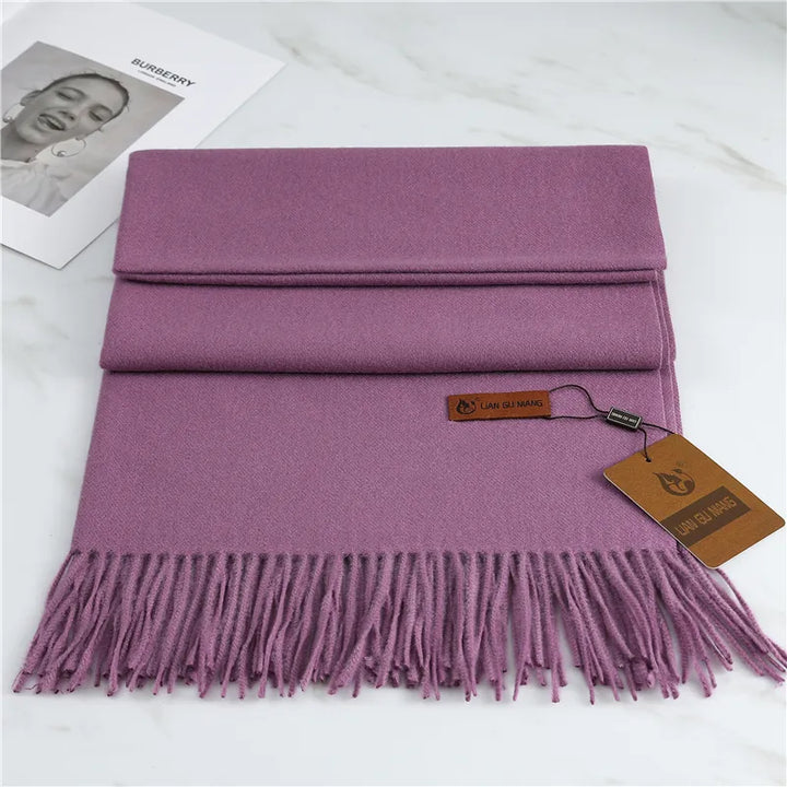 Extra zachte dames kasjmier sjaal, ideaal voor comfort en warmte op koude winterdagen.