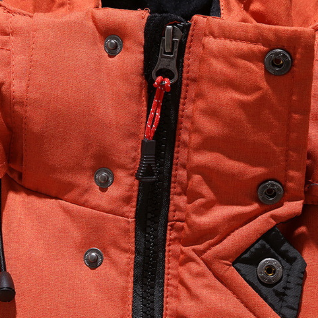 "Luxe heren parka winterjas, zwarte kleur, softshell, uitstekende isolatie, stijlvol ontwerp voor koude stads- en buitenactiv