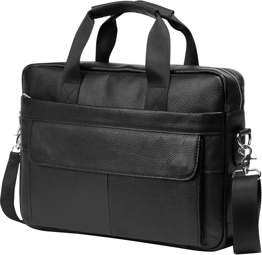 Premium koeienleren aktetas 15 inch. Ideaal als laptoptas, documententas of werktas.