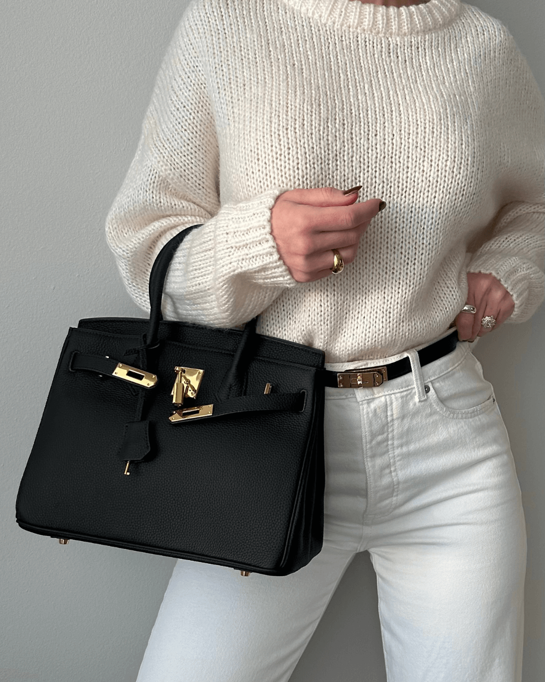 "Luxe leren handtas, elegante vrouwen tas van hoogwaardig leer met ruime interieurs en chique uitstraling, veelzijdig ontwerp