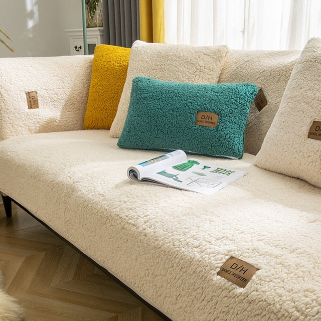 Luxe pluche antislip bankhoes voor sofa lounge. Zacht, comfortabel en beschermend voor uw bank.