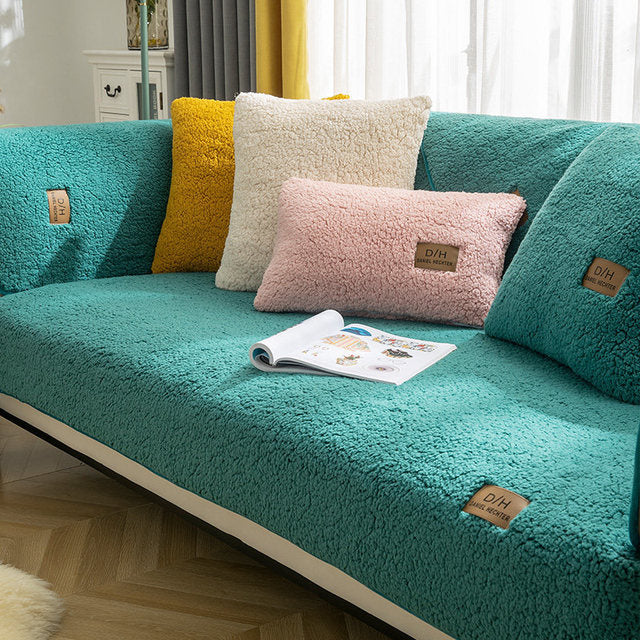 Zachte pluche bankhoes, luxe uitstraling en hoog comfort voor uw sofa. Ideaal voor ontspanning.