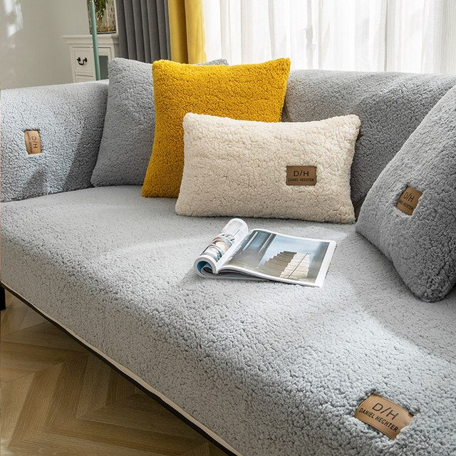 Antislip pluche bankhoes, biedt optimale bescherming voor uw bank tegen huisdieren, vlekken en slijtage.