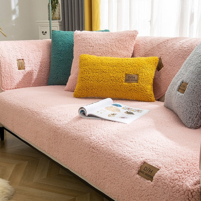 Comfortabele pluche bankhoes, perfect voor uw sofa lounge. Biedt volledige bescherming en een luxe gevoel.