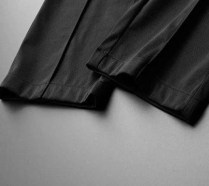 "Luxe tweedelige herenset, katoen-linnen, stijlvolle look, ademend en comfortabel, witte kleur, geschikt voor elke gelegenhei