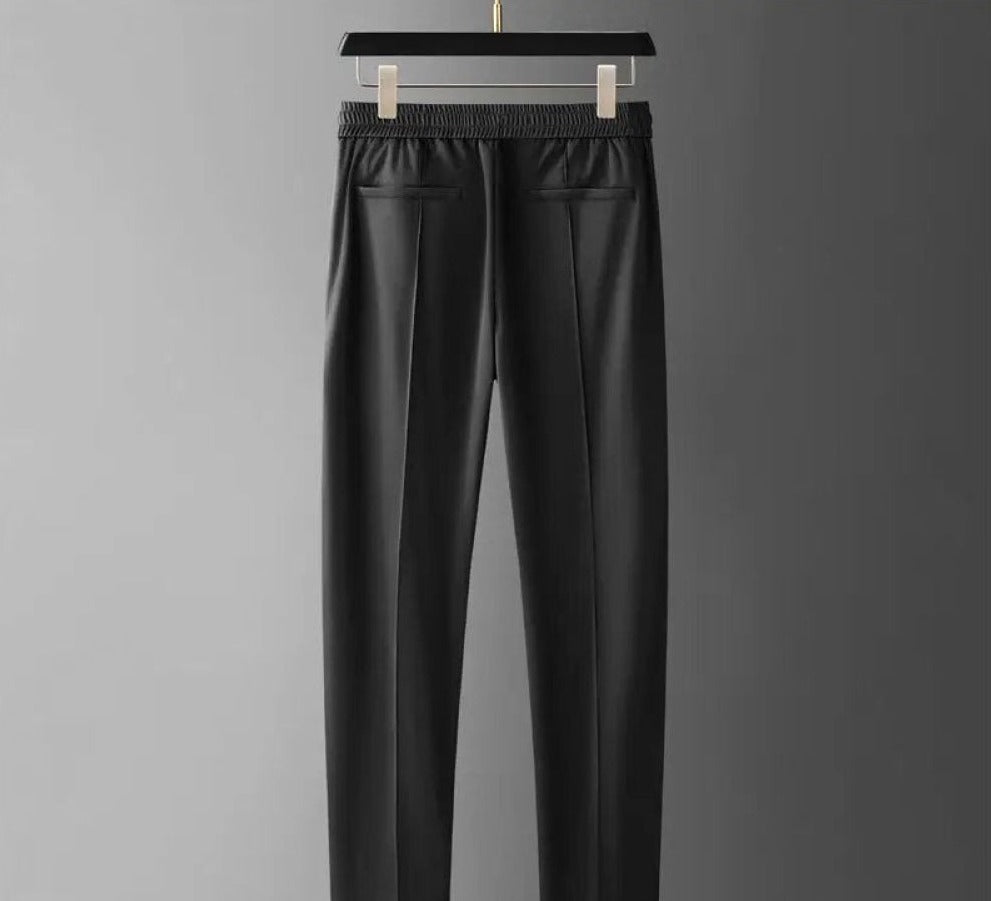 "Luxe tweedelige herenset, katoen-linnen, stijlvolle look, ademend en comfortabel, witte kleur, geschikt voor elke gelegenhei