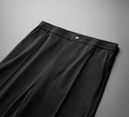 "Luxe tweedelige herenset, katoen-linnen, stijlvolle look, ademend en comfortabel, witte kleur, geschikt voor elke gelegenhei