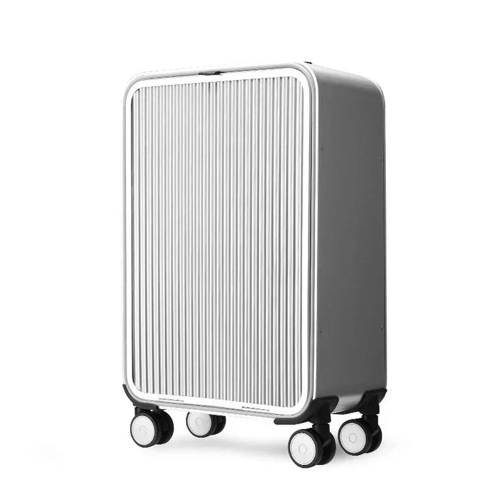 Hoogwaardige Valparaíso 100% aluminium reiskoffer, robuust en luxe hardshell voor zorgeloos reizen met bagage.
