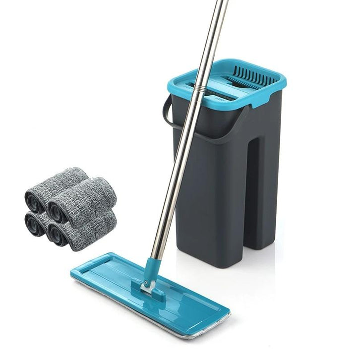 Microvezel zwabber en emmer. De magische dweil voor snelle en diepe huis schoonmaak.