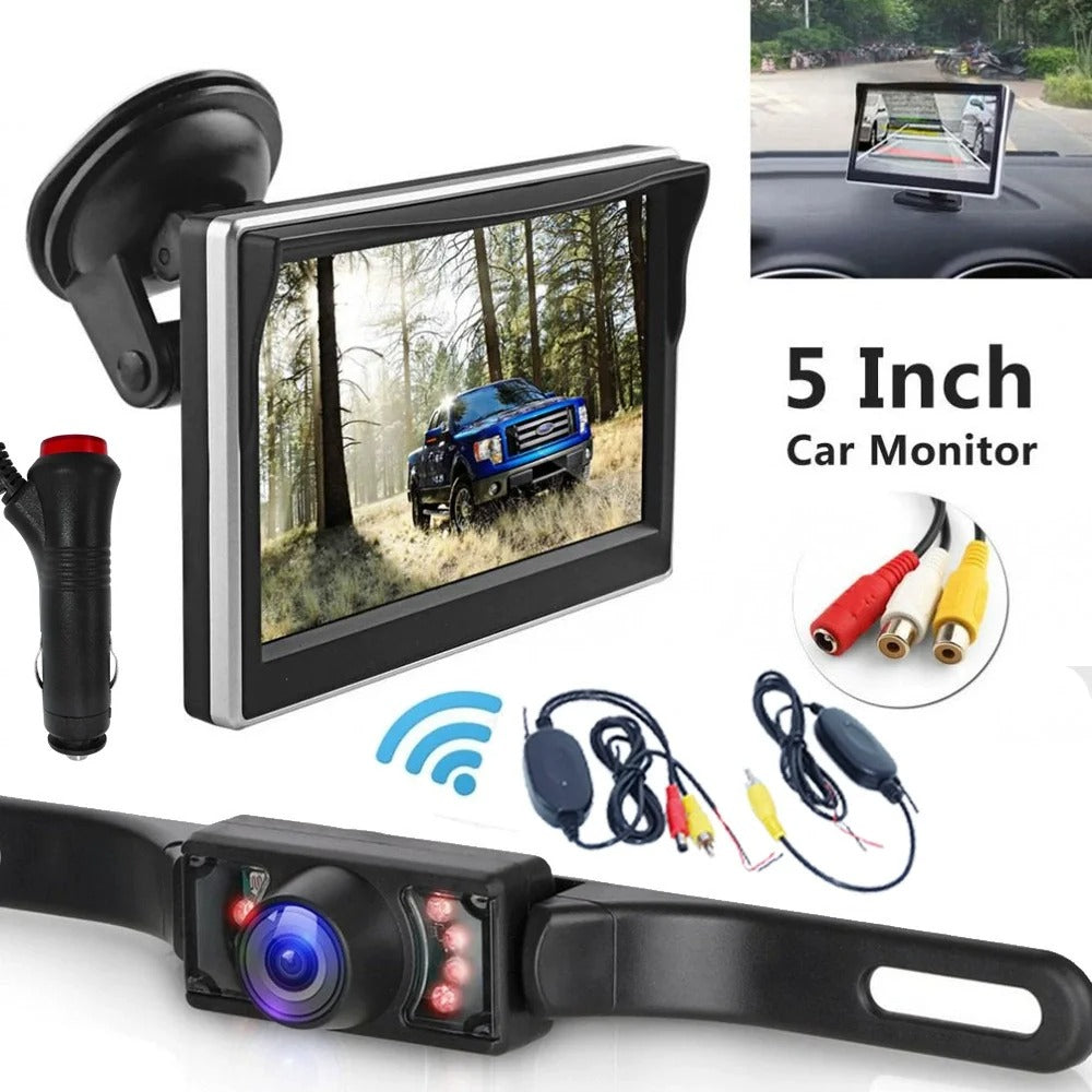 Draadloze Achteruitrijcamera | Nachtzicht 20m | Voor Auto & Camper