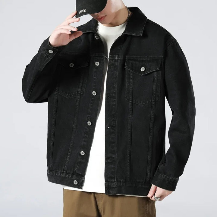 Slim Fit Spijkerjack Heren - Retro Motorstijl | Comfort