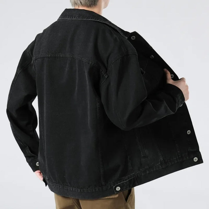 Slim Fit Spijkerjack Heren - Retro Motorstijl | Comfort