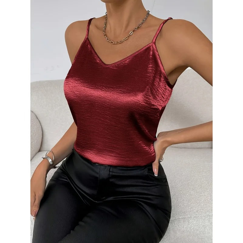 Lovy Cami V-hals Top | | Spaghettibandjes