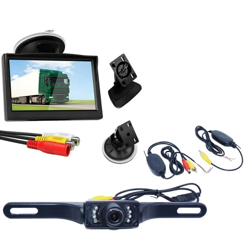 Draadloze Achteruitrijcamera | Nachtzicht 20m | Voor Auto & Camper