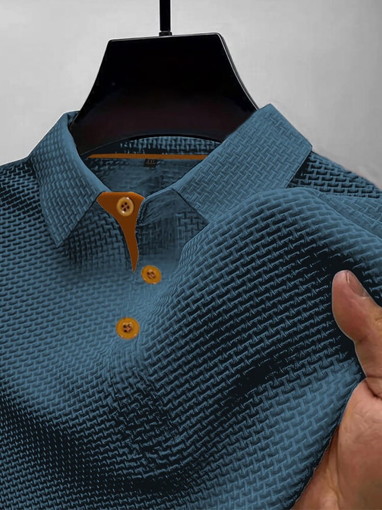 Casual herenpolo, perfect voor een stijlvolle, comfortabele zomerlook. Focus op pasvorm.