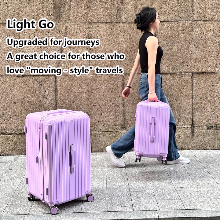 Milano Voyager reiskoffer met soepele spinnerwielen & uitbreidbare functie, ideaal voor meer bagage.