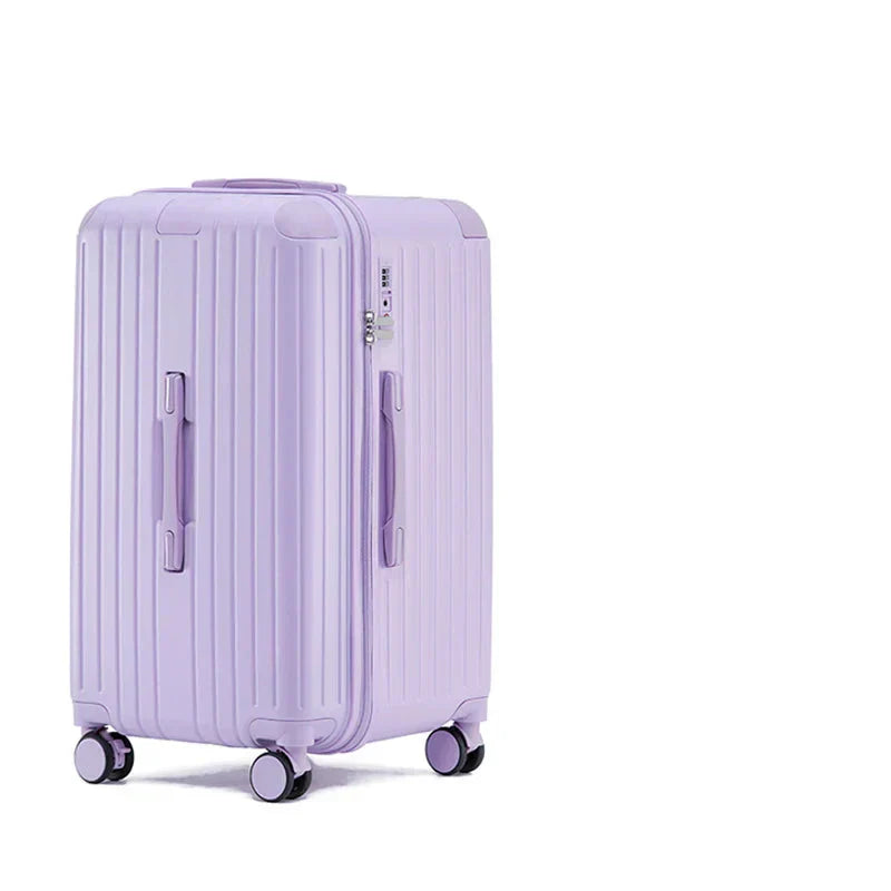 Luxe en uitbreidbare Milano Voyager reiskoffer met spinnerwielen en TSA slot voor veilig reizen.