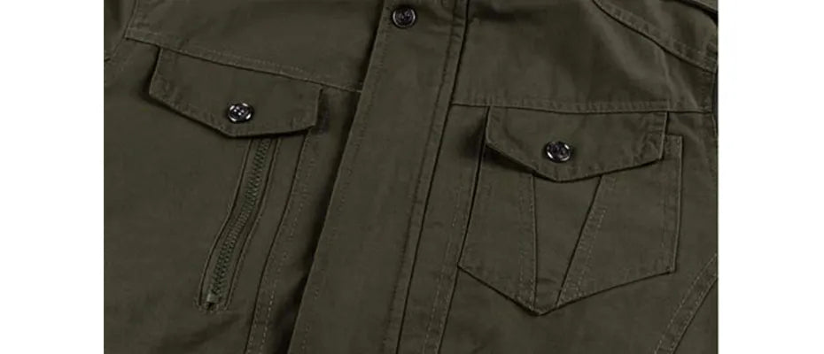 Comfortabel en warm militair heren bomberjack, de ideale winterjas voor casual draagcomfort en outdoor gebruik.