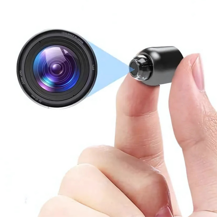 Minieye Full HD beveiligingscamera voor discrete thuisbewaking met wifi en nachtzicht.