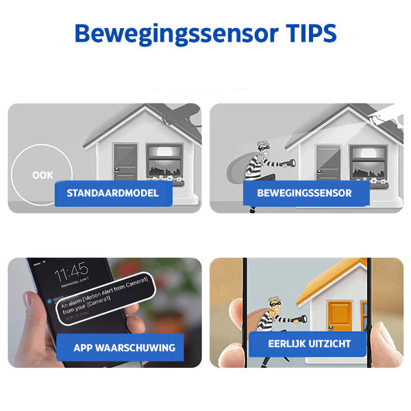 Eenvoudige draadloze Minieye Full HD beveiligingscamera met wifi voor complete huisbewaking.