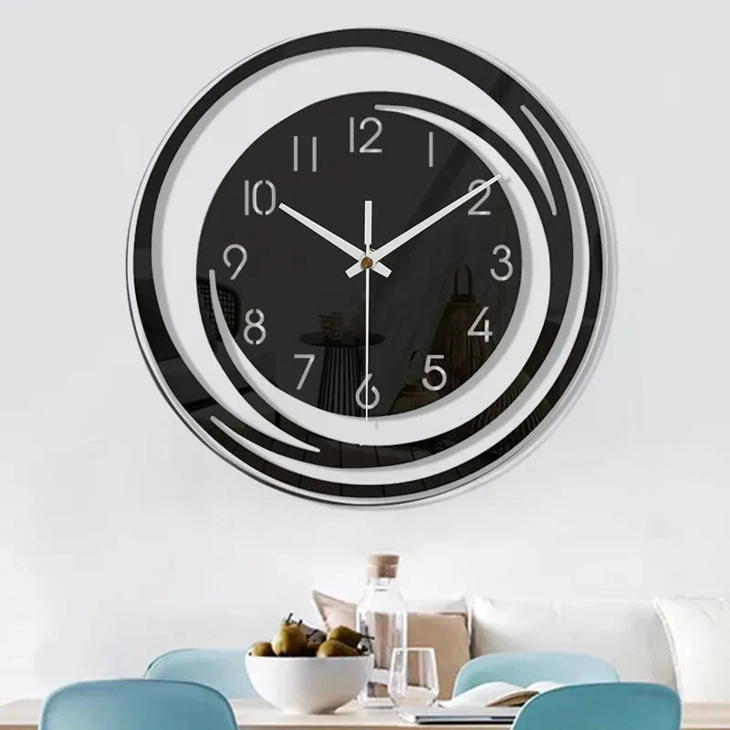 Stijlvolle moderne wandklok voor kantoor. Verbeter je werkruimte met deze elegante en stille tijdwaarnemer.