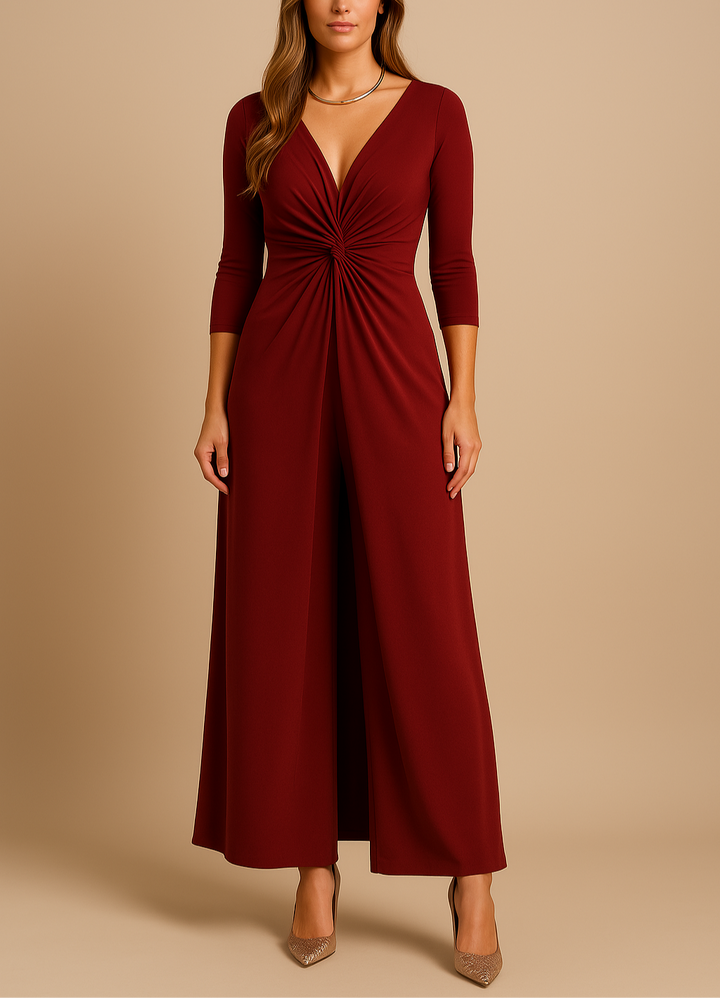 Modieus dames broekpak met lange mouw, een tweedelige set voor comfortabele stijl en trendy feestkleding.