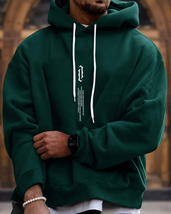 Comfortabele herenhoodie, zachte stof voor dagelijkse-mode. Perfect als casual sweatshirt of winterkleding.