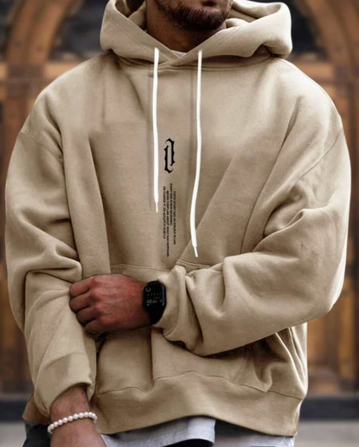 Casual herenhoody, stijlvol en comfortabel, perfect voor ontspanning of dagelijkse outfit. Modieuze capuchontrui.