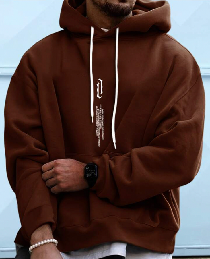Comfortabele heren capuchontrui met moderne pasvorm. Stijlvolle hoodie, perfect voor casual en dagelijkse mode.